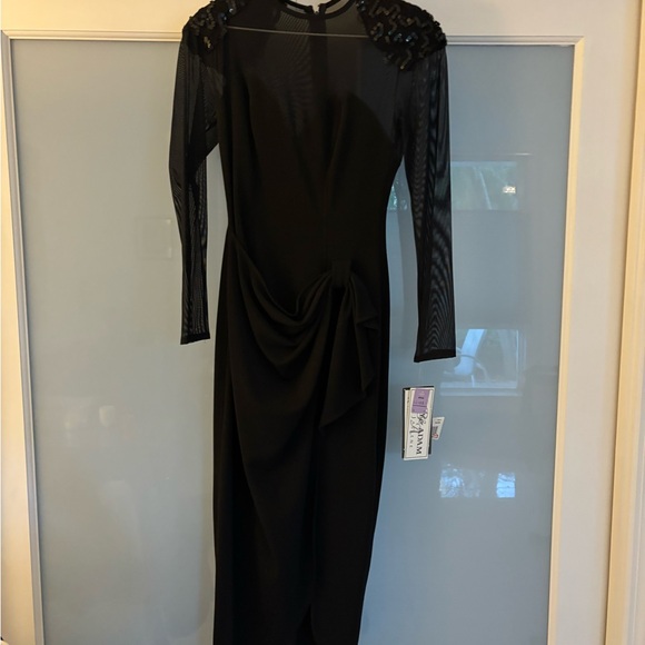 Adam Dresses & Skirts - Adam Black Long Sleeve Dress with Sequin Detail